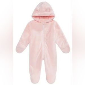 🛍️👗 2 for $25 First Impressions Faux-Sherpa Bunting Snowsuit, Size 3 mo.